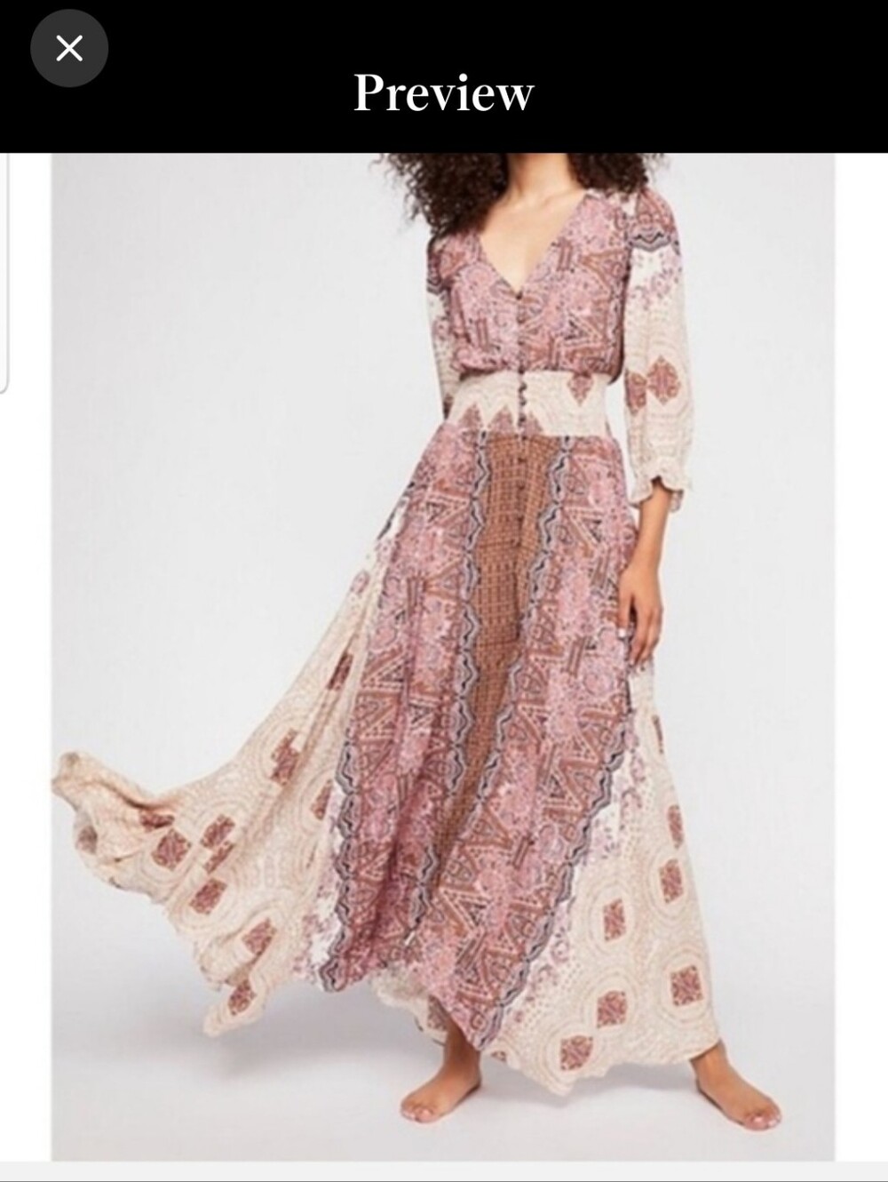 Free People Bohemian Dress